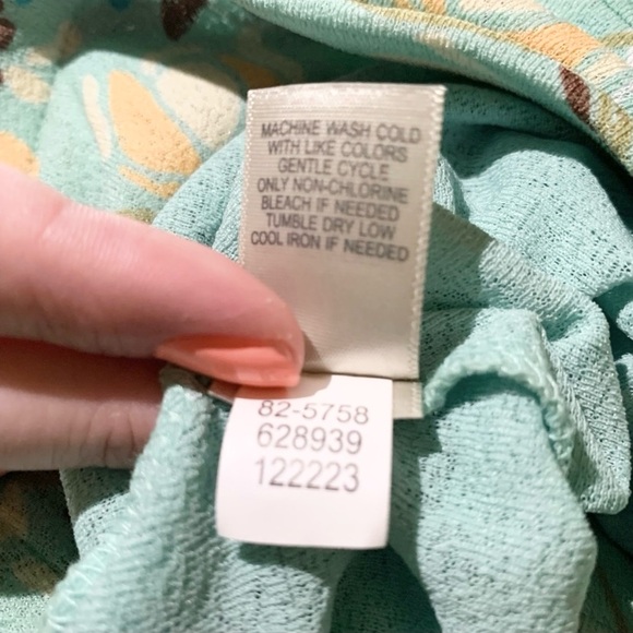 J Jill High Low Floral Skirt Size Medium - Picture 8 of 9